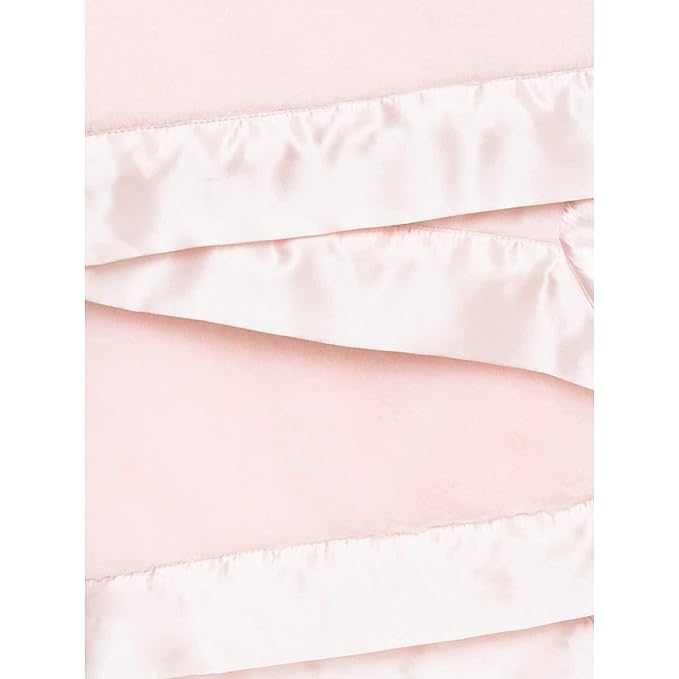 Little Giraffe Posh Mink Baby Blanket - Double-Sided Ultra Soft Plush Fabric, for New Moms, Newborn Must-Have for Girls, Cozy & Cuddly Comfort Blanket, 29" x 35", Pink