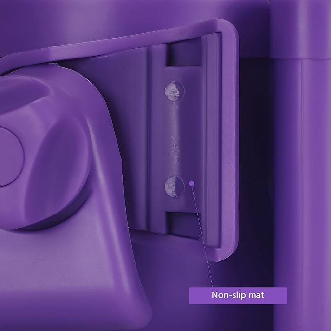 Suranew Adjustable Stroller Cup Holder with Phone Holder for Baby Stroller for Family Members, Walker Purple