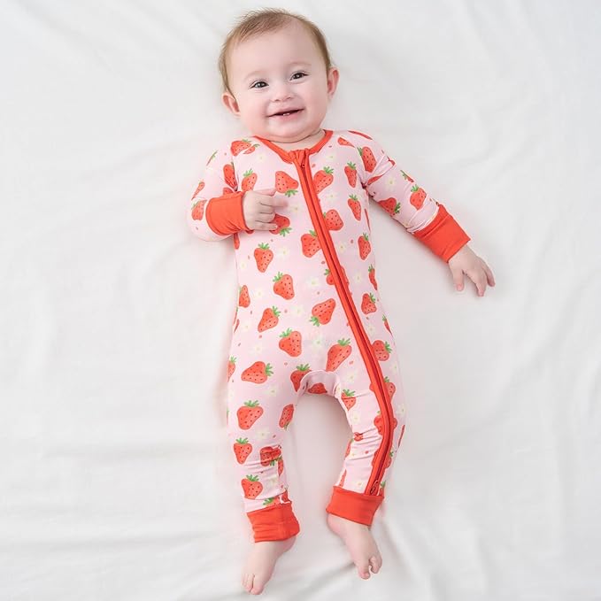 pureborn Baby Boys Girls Sleeper Snug Fit Viscose from Bamboo Pajamas 0-24 Months