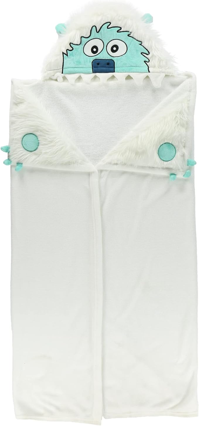 Lazy One Wearable Hooded Blanket for Kids, Animal Hooded Blanket (Yeti)