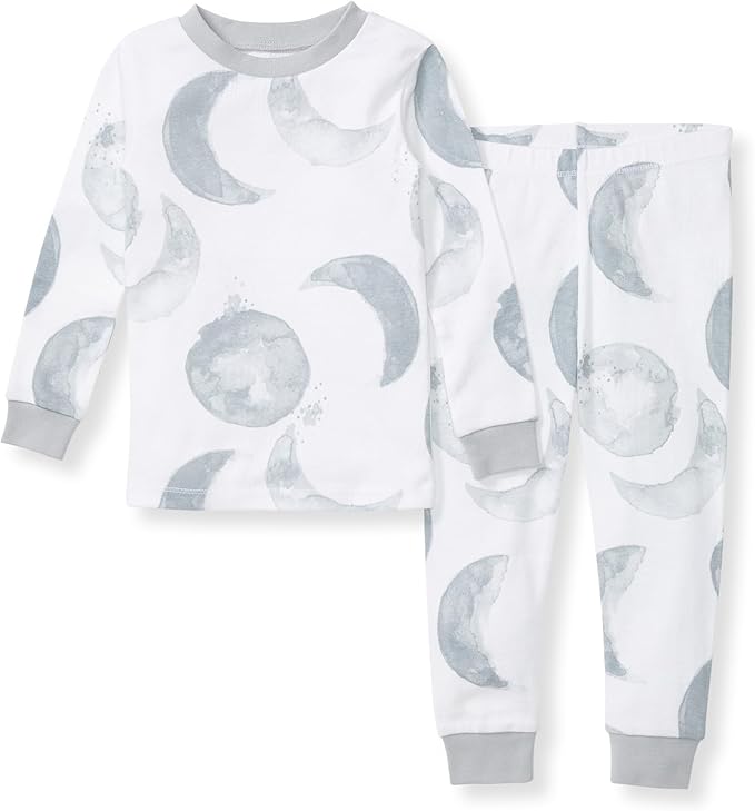 Burt's Bees Baby Boys' 2-Piece Long Sleeve Tee and Pants Organic Cotton Pajama Set