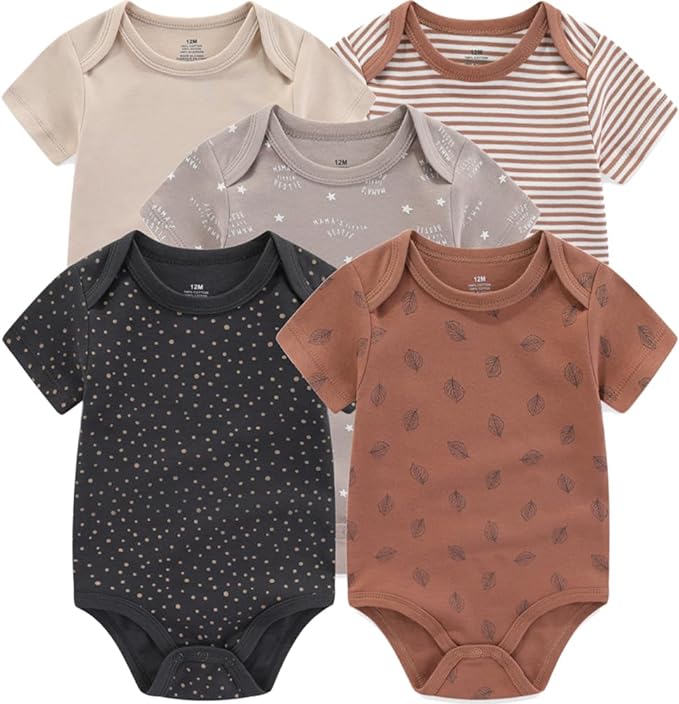 Baby Layette Set Baby Boys' 9-Piece Bodysuits Pants Set Toddler Girl Boy Unisex Baby Gift Sets