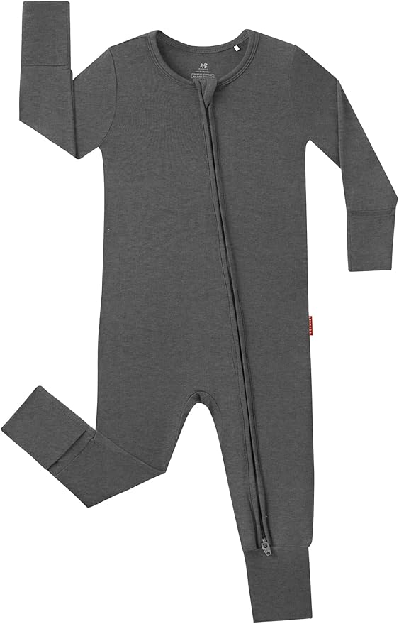 Footless Pajamas Baby Boy Girls, Viscose from Bamboo Baby Pajamas, Two Way Zipper Sleepers, Newborn Pjs