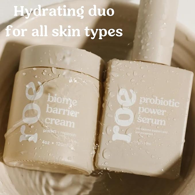 Roe Wellness Baby Cream & Baby Serum Power Pair Biome Barrier | For All Skin & Ages | Hydrating Body, Face, Dry Irritated Skin Toddlers, Newborns Skincare (Power Pair)