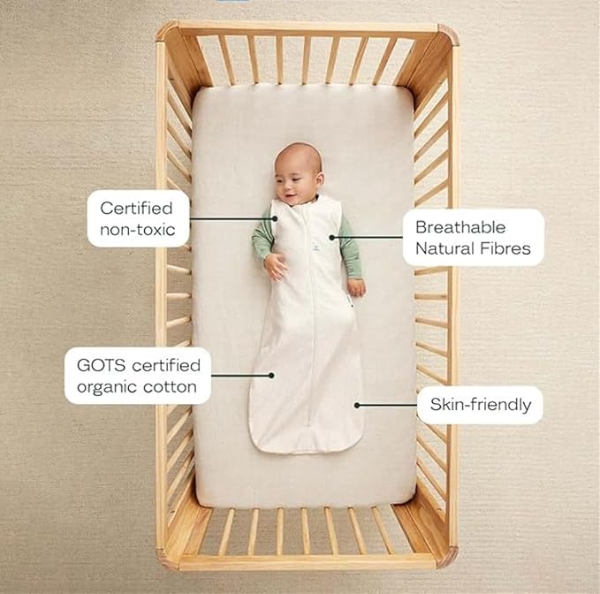 ergoPouch 1.0 Tog Jersey Sleeping Bag – Arms-Out Baby Sleep Sack – Soft, Breathable & Comfortable (8-24 Months, Berries)