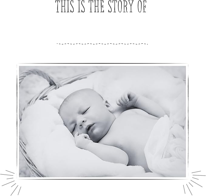 Joss & Lac Gender Neutral | Minimalist Keepsake Memory Book Photo Album for Baby Boy or Girl First 5 Years – A Milestone Book to Record Every Event from Birth to Age 5 (Black Forest)