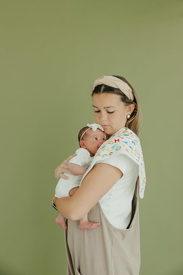 Copper Pearl Baby Burp Cloth Large 21''x10'' Size Premium Absorbent Triple Layer 3-Pack Gift Set Teacher