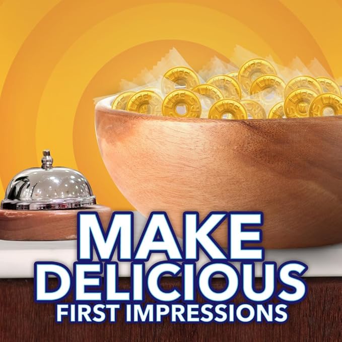 LIFE SAVERS HARD CANDY BUTTER RUM STAND UP POUCH SHELF READY PACKAGING 14.5 OUNCE PER BAG 4 PER CASE (Pack of 3)