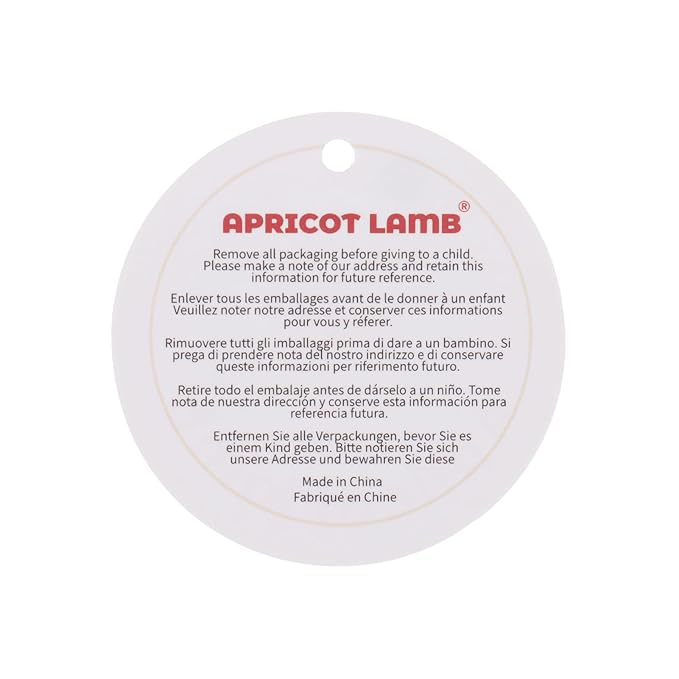 Apricot Lamb Baby Frog Soft Rattle Toy, Plush Stuffed Animal for Newborn Soft Over 0 Months (Frog, 6 Inches)