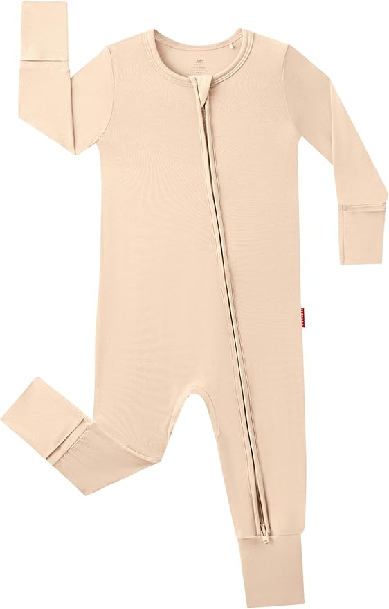 Footless Pajamas Baby Boy Girls, Viscose from Bamboo Baby Pajamas, Two Way Zipper Sleepers, Newborn Pjs