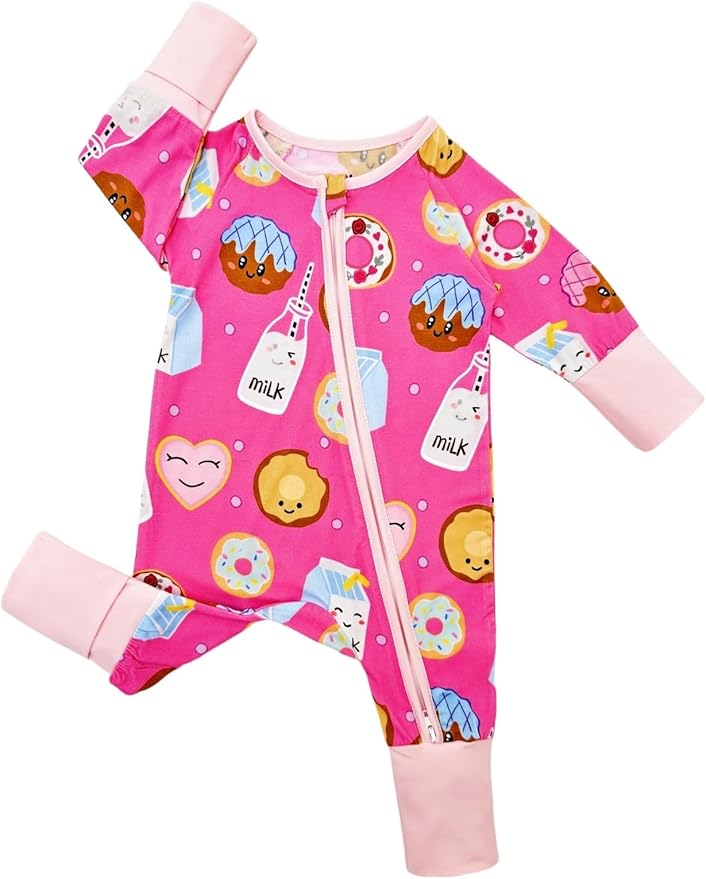 Bow Dream Bamboo Rayon Baby Pajamas Infant Sleepers Newborn Girl Boy Clothes Rompers Jumpsuit Outfit