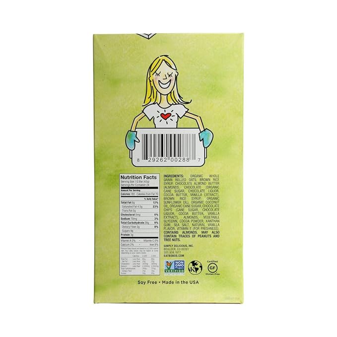 BOBOS OAT BARS Chocolate Almond Brownie Oar Bars, 3 OZ