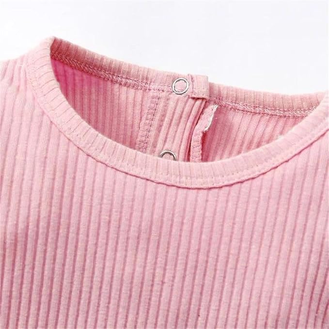 Newborn Baby Girl Clothes Infant Girl Outfits Long Sleeve Ruffle Romper + Floral Pants + Headband Set