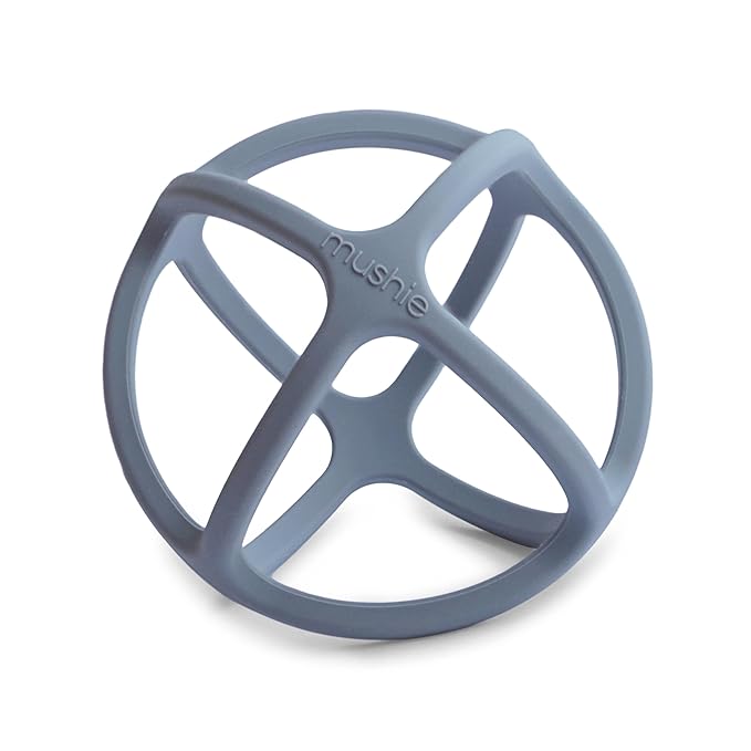 mushie Silicone Baby Teether Ball Toy (Tradewinds)