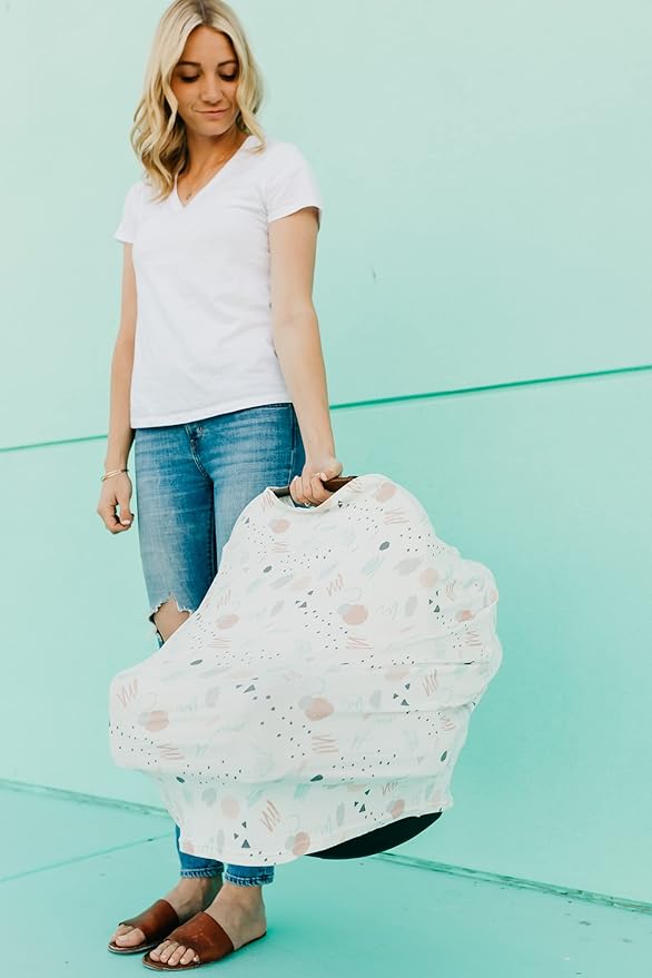 Bayside Multi-Use Cover: Car Seat, Nursing, Stroller - Stretchy Fabric, All-Season, Stylish Designs, Easy Access