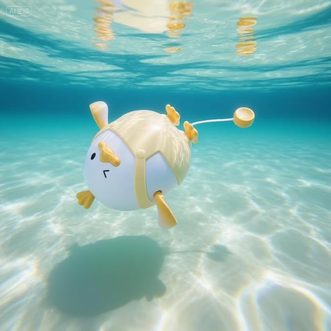 5PCS Baby Bath Toys Cute Pull String Bathtub Toy with Pull & Go Swimming Toys Magnetic Fishing Games Kids Wind-up Floating Water Bathtub Toy