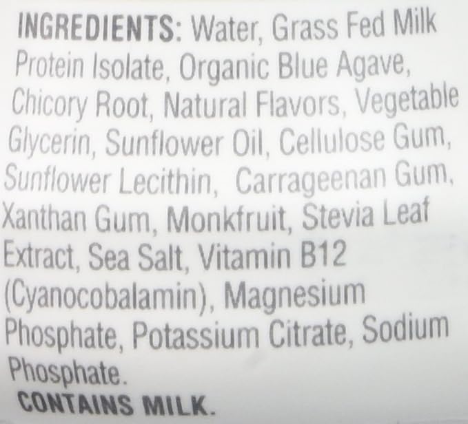 Iconic Protein Drinks, Vanilla Bean (12 Pack) - Sugar Free & Low Carb - 20g Grass Fed Protein - Lactose Free, Gluten Free, Non-GMO, Kosher - Keto Friendly Protein Shakes