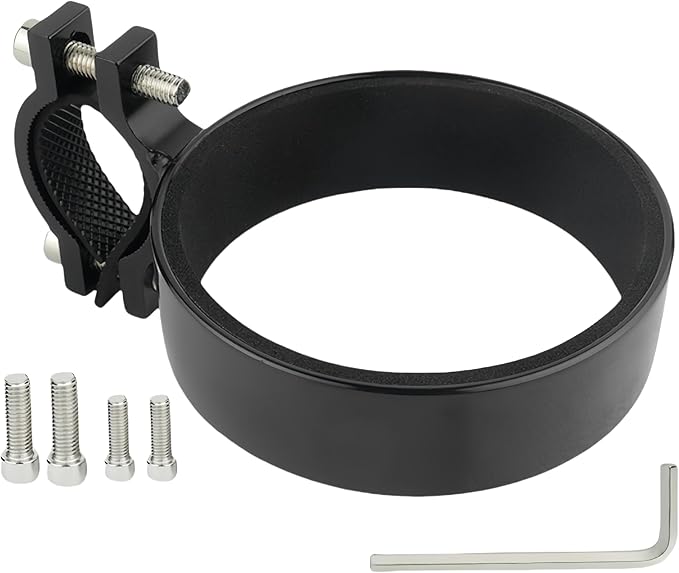 Premium Aluminium Bike Handlebar Cup Holder - Secure, Stylish, and Versatile, Baby Strollers Available (C Cup Holder-Black)