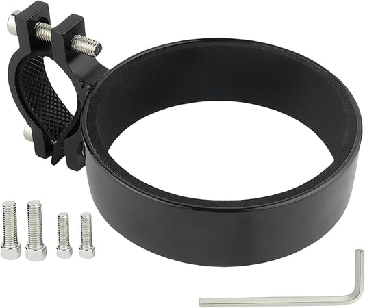 Premium Aluminium Bike Handlebar Cup Holder - Secure, Stylish, and Versatile, Baby Strollers Available (C Cup Holder-Black)