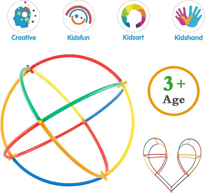 ZOZOPLAY Straw Constructor STEM Building Toys 800 Piece Straws and Connectors Building Sets Colorful Motor Skills Interlocking Plastic Engineering Toys Best Educational Toys Boy & Girl