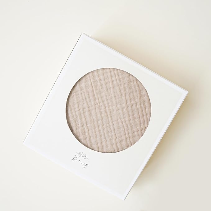 Konssy Muslin Nursing Pillow Covers, 100% Cotton Soft & Adorable Covers for Breastfeeding Pillows, Slipcovers for Newborn Baby Boys & Girls