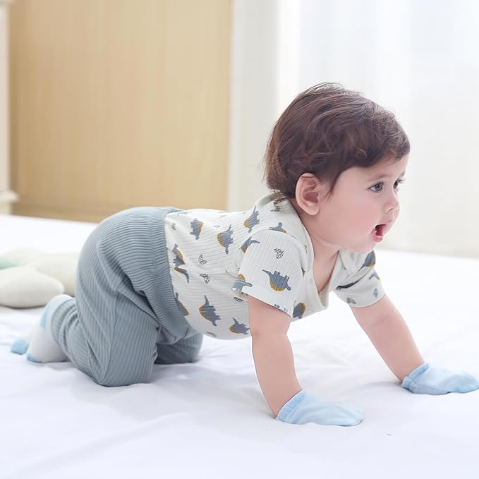 Baby Bodysuit Boy Girl Clothes Soft Newborn Infant Outfit Short Sleeve Romper