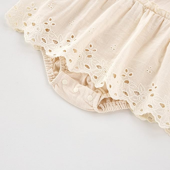 Toddler Baby Girl Summer Floral Sleeveless Romper - Ideal for 3M - 24M