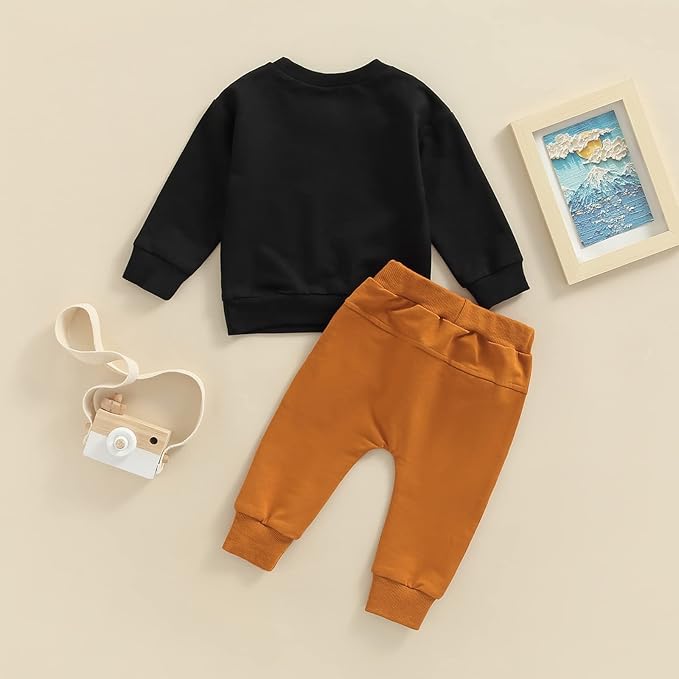 CIYCUIT Toddler Baby Boy Clothes Long Sleeve Sweatshirt Pants Set Fall Winter Outfits