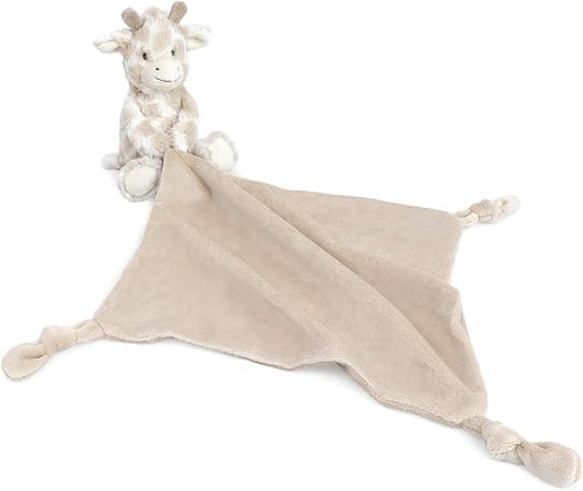 MON AMI Gentry The Giraffe Plush Lovey for Babies – 13.5” | Knotted Security Blanket for Newborns