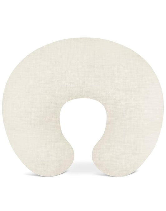 Nursing Pillow Covers, Muslin Nursing Cover for Breastfeeding Pillows, Comfortable for Baby Girls and Boys (Pale Yellow)
