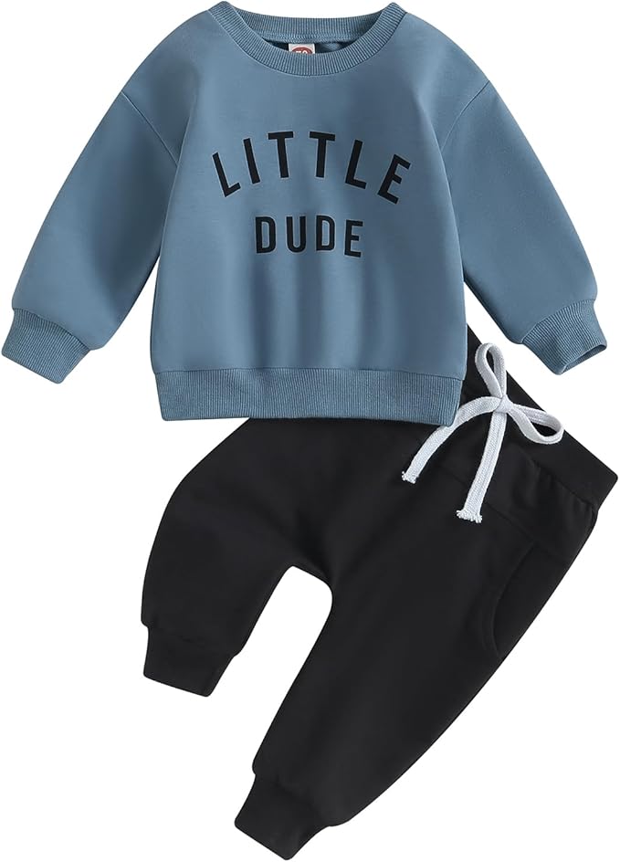 CIYCUIT Toddler Baby Boy Clothes Long Sleeve Sweatshirt Pants Set Fall Winter Outfits