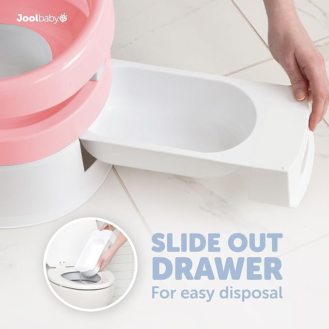 Jool Baby Potty Chair for Toddler Toilet Training - Splash Guard & Back Support (Pink)