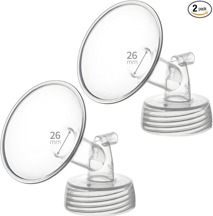 26mm Flanges Compatible with Spectra S2 S1 9 Plus Ameda MYA Motif Luna Breastpumps Replacement to Pump Parts Flange. Compatible with Spectra Parts/Accessories