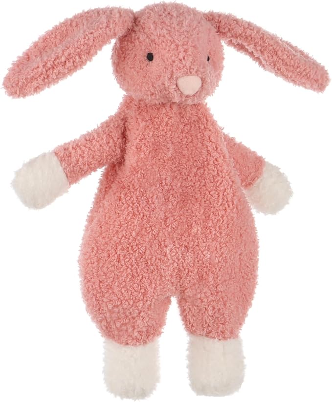 Apricot Lamb Bunny Snuggler Blanket Soft Loveys for Babies, Security Blanket for Baby Boy and Girl, for Infant and Toddlers
