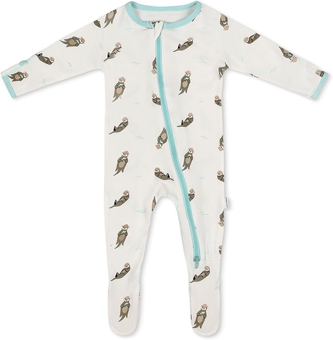Bamboo Little Soft Baby Footie Pajamas, Baby Clothes, Newborn Sleepers, 95% Viscose and 5% Spandex, 0-24 Months