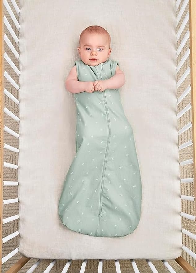 ergoPouch Jersey Sleeping Bag – Arms-Out Baby Sleep Sack – Soft, Breathable & Comfortable Parent (Sage, 3-12 Months, 0.2 TOG)