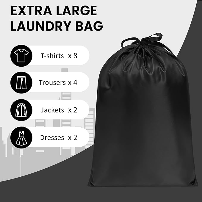 BAGAIL 6 Set Packing Cubes Luggage Packing Organizers for Travel Accessories (Black)