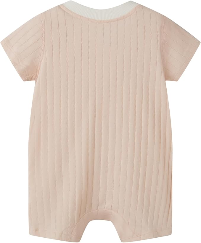 Organic Cotton Baby Summer Romper Newborn Baby Boy Girl Clothes Short Sleeve Unisex Outfits