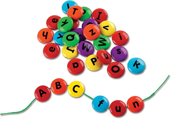 Learning Resources Smart Snacks ABC Lacing Sweets, Fine Motor Toy, 31 Pieces, Ages 2+