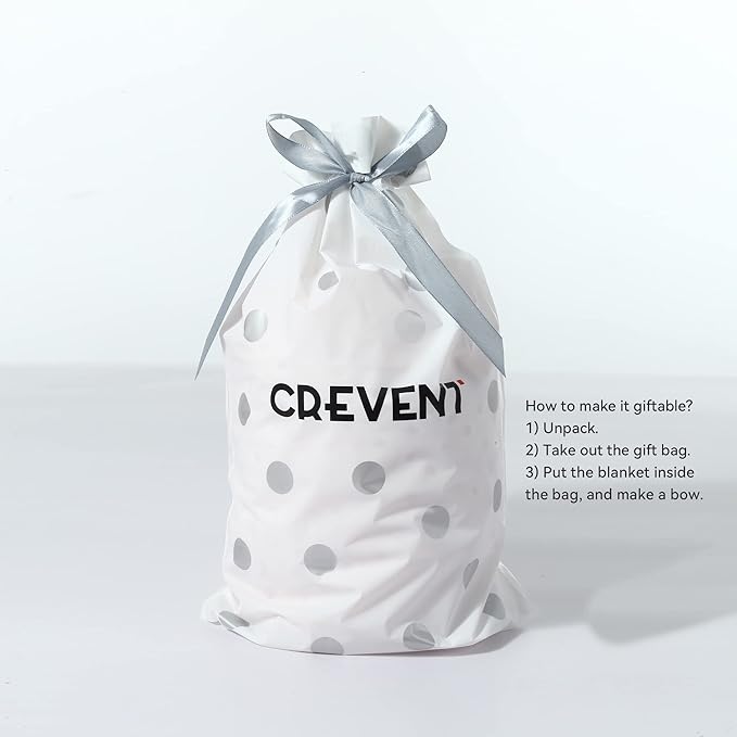 CREVENT 30"X40" Cozy Soft Warm Two Layers Sherpa Baby Blanket for Girls Boys, Newborn Essentials for Infant, Baby Shower Receiving Gift - Star Grey 75X100cm