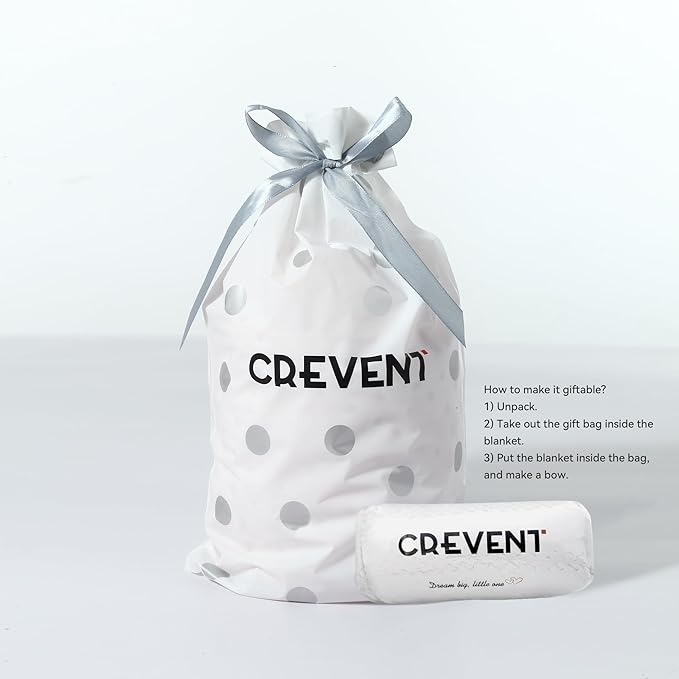 CREVENT 30"X40" Cozy Soft Warm Chenille Baby Blanket for Girls Boys, Newborn Essentials for Infant, Baby Shower Receiving Gift - Checked Blue 75X100cm