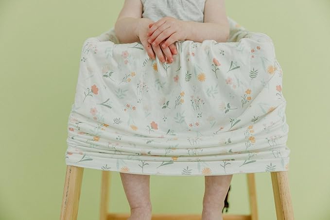 Copper Pearl Multi-Use Cover: Car Seat Covers, Nursing Cover, and Stroller Cover for Sun - Stretchy Fabric, All-Season Use, Stylish Designs, Easy Access for Moms - Mabel