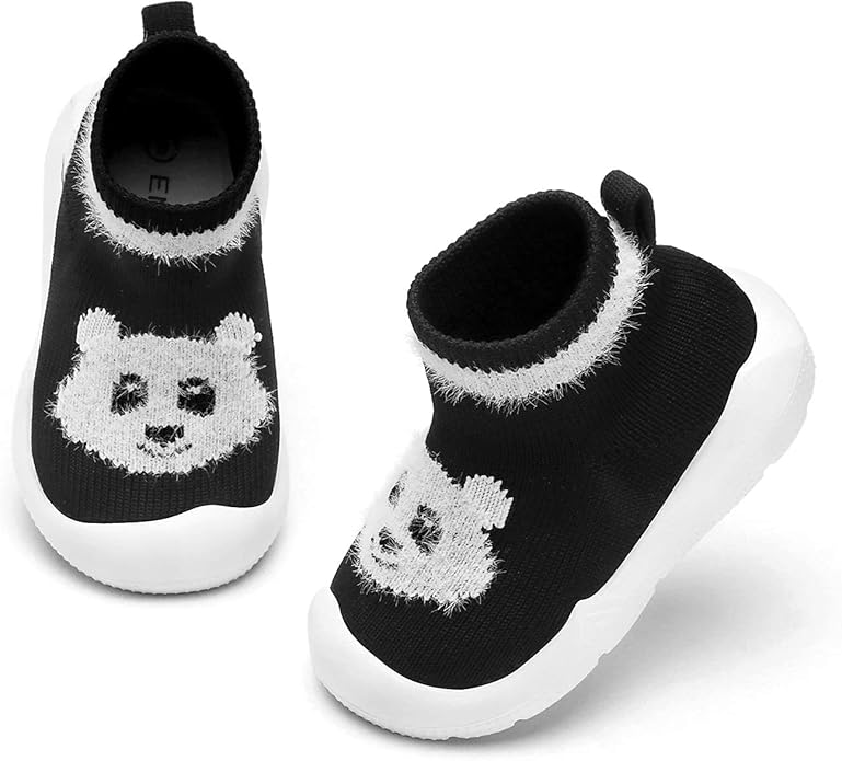 Engtoy Baby Shoes & Socks - Non-Slip Breathable Slippers with Soft Rubber Sole - Baby Boys & Girls Slip On Sneakers