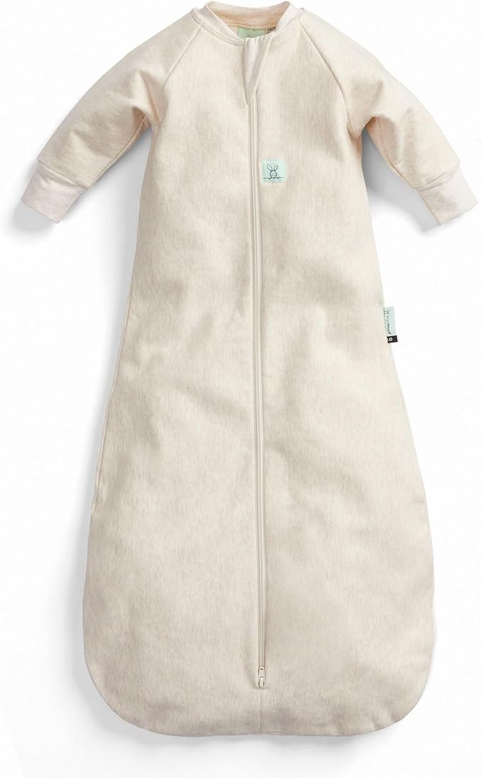 ergoPouch 3.5 Tog Jersey Sleeping Bag – Arms-Out Baby Sleep Sack – Soft, Breathable & Comfortable (3-12 Months, Oatmeal Marle)