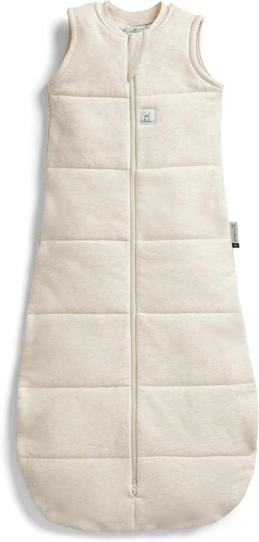 ergoPouch 0.2 Tog Jersey Sleeping Bag – Arms-Out Baby Sleep Sack – Soft, Breathable & Comfortable (3-12 Months, Oatmeal Marle)