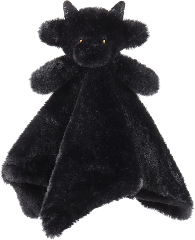 Apricot Lamb Black Dragon Soft Loveys for Babies, Security Blanket for Baby Boy and Girl, 13.8 Inches for Infant and Toddlers