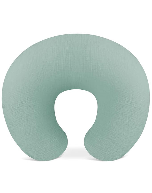 Nursing Pillow Covers, Muslin Nursing Cover for Breastfeeding Pillows, Comfortable for Baby Girls and Boys (Sage)
