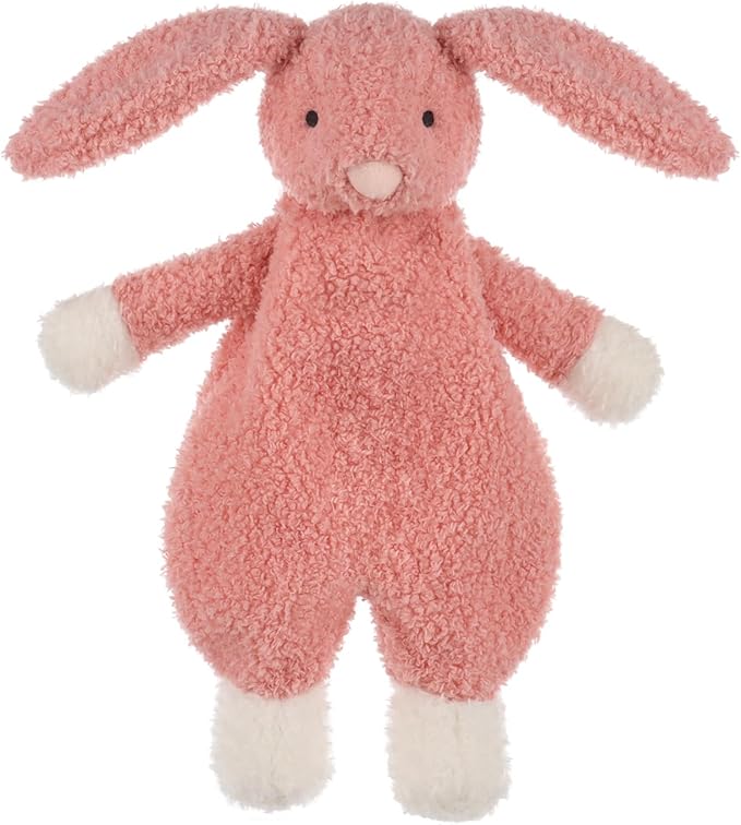 Apricot Lamb Bunny Snuggler Blanket Soft Loveys for Babies, Security Blanket for Baby Boy and Girl, for Infant and Toddlers