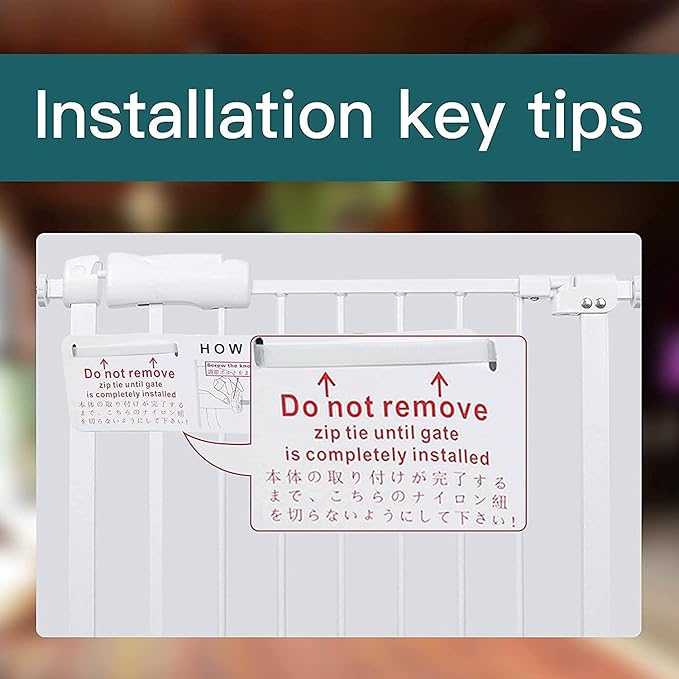 Extra Wide Baby Gate Tension Indoor Safety Gates White Metal Large Pressure Mounted Pet Gate Walk Through Long Safety Dog Gate for The House Doorways Stairs (66.93"-71.65"/170-182CM, White)