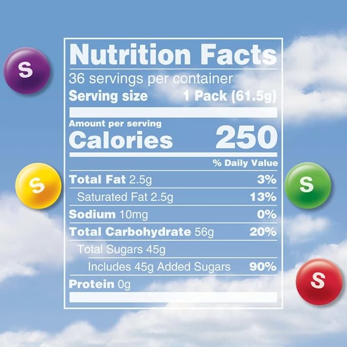 SKITTLES Candy, Original 2.17-Ounce, 36 Packs of Individually Wrapped Candy Bulk Box